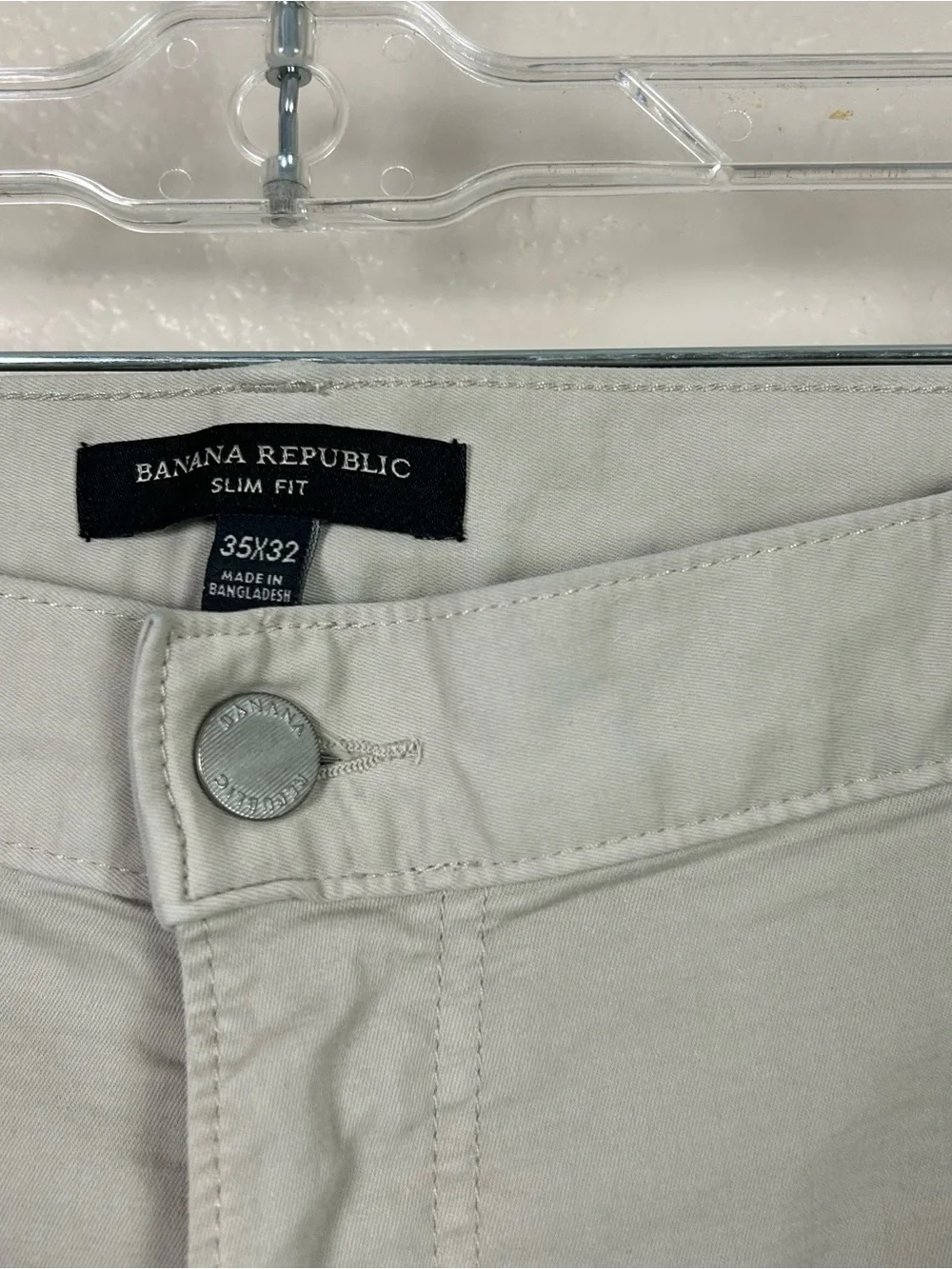 Banana Republic Light Beige Slim Chinos